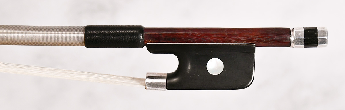 Charles Nicolas Bazin silver mounted  cello bow